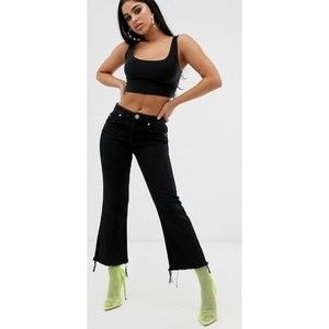 ASOS Petite Egerton rigid cropped flare jeans